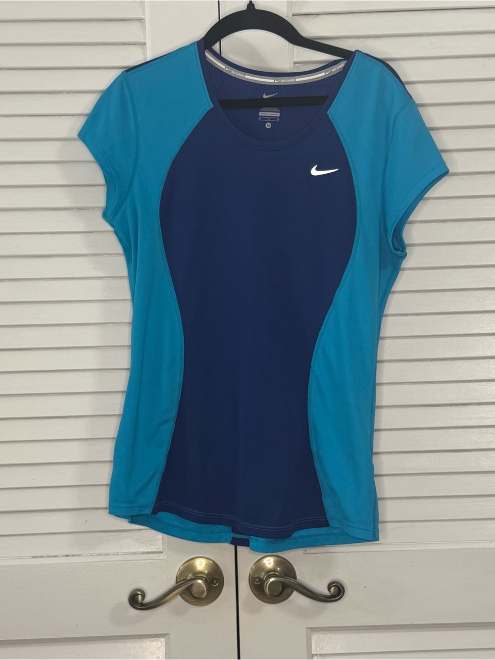 Nike Women’s Short Sleeve Performance Tee - Navy & Teal